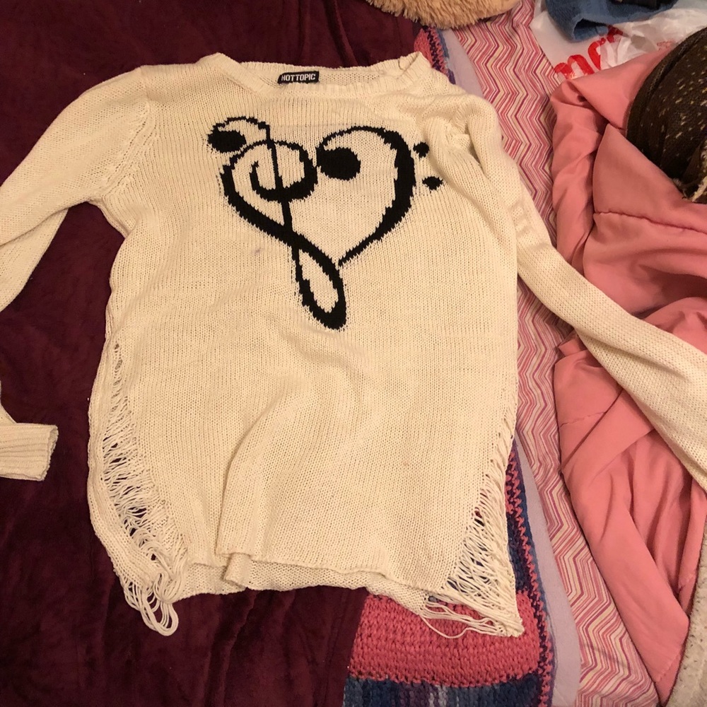 Music sweater from hot topic